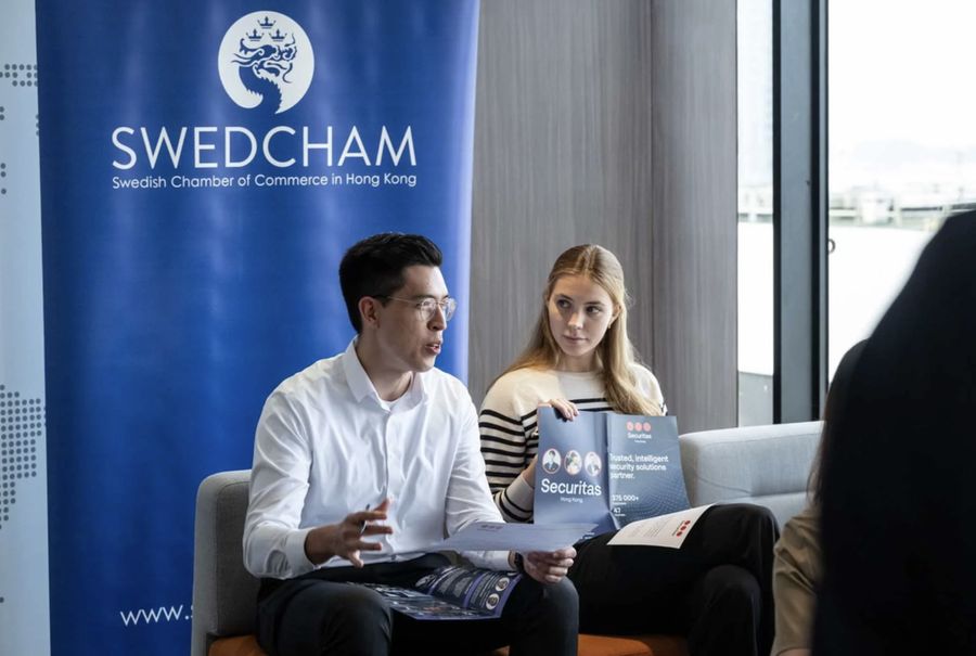 At a SwedCham Young Professionals event